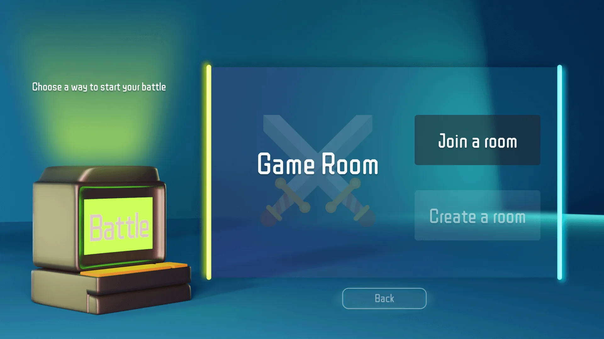 Game Room interface
