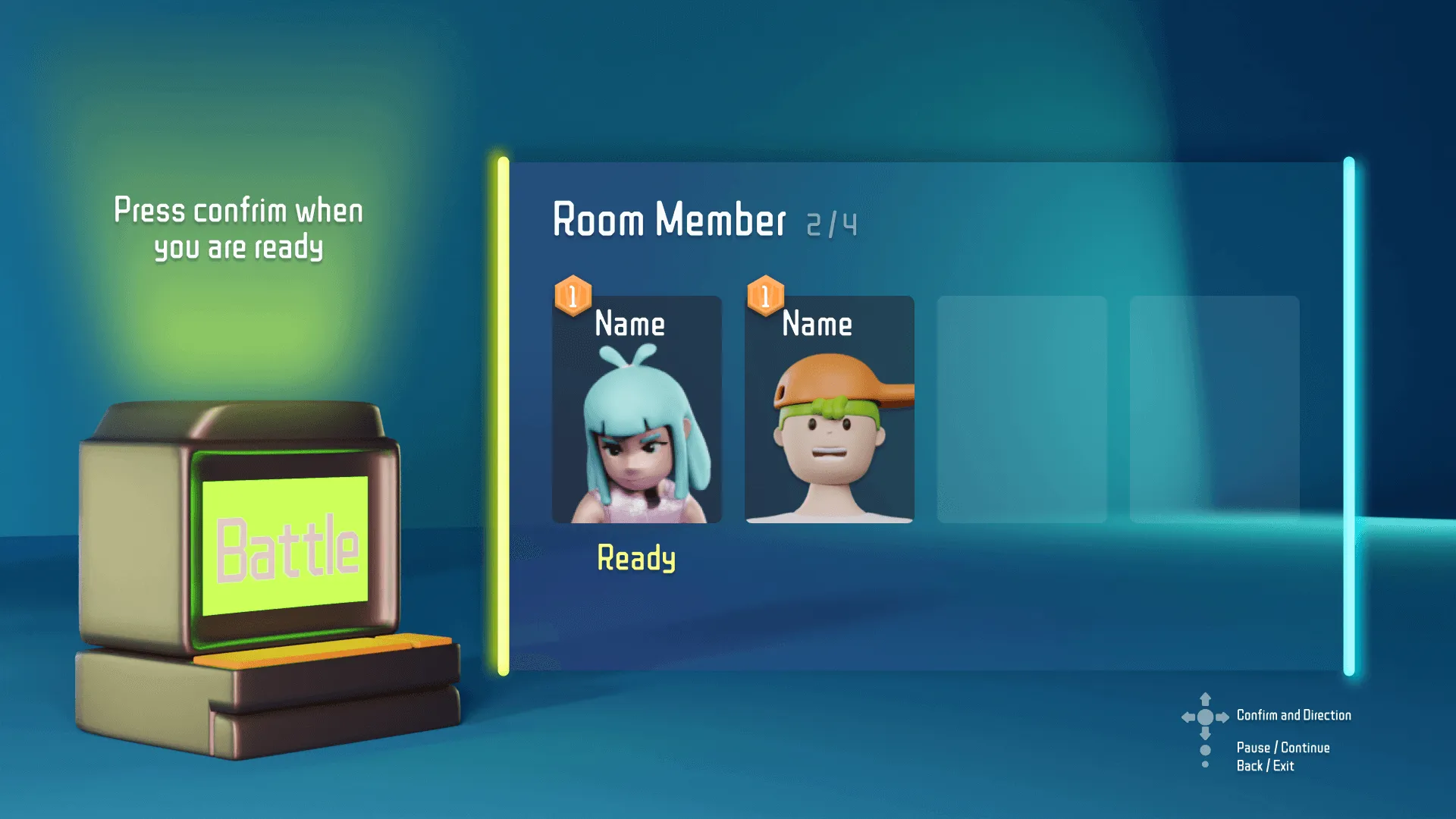 Game Room waiting screen