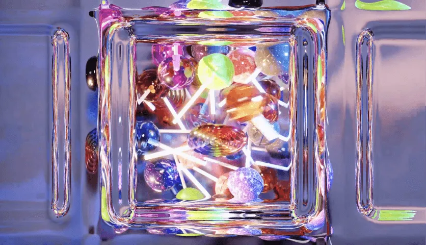 Lollipop animation synced to the beat in Blender