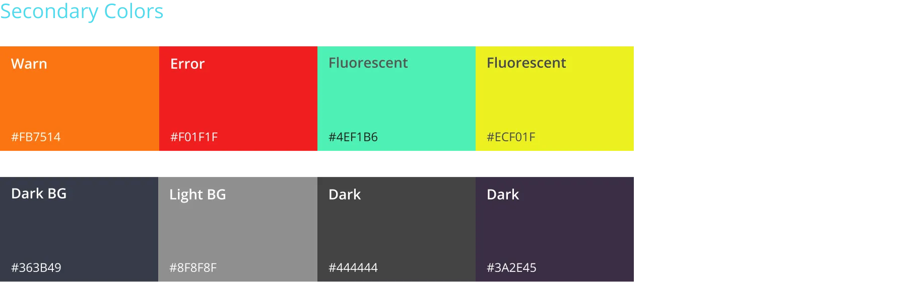 Secondary color theme