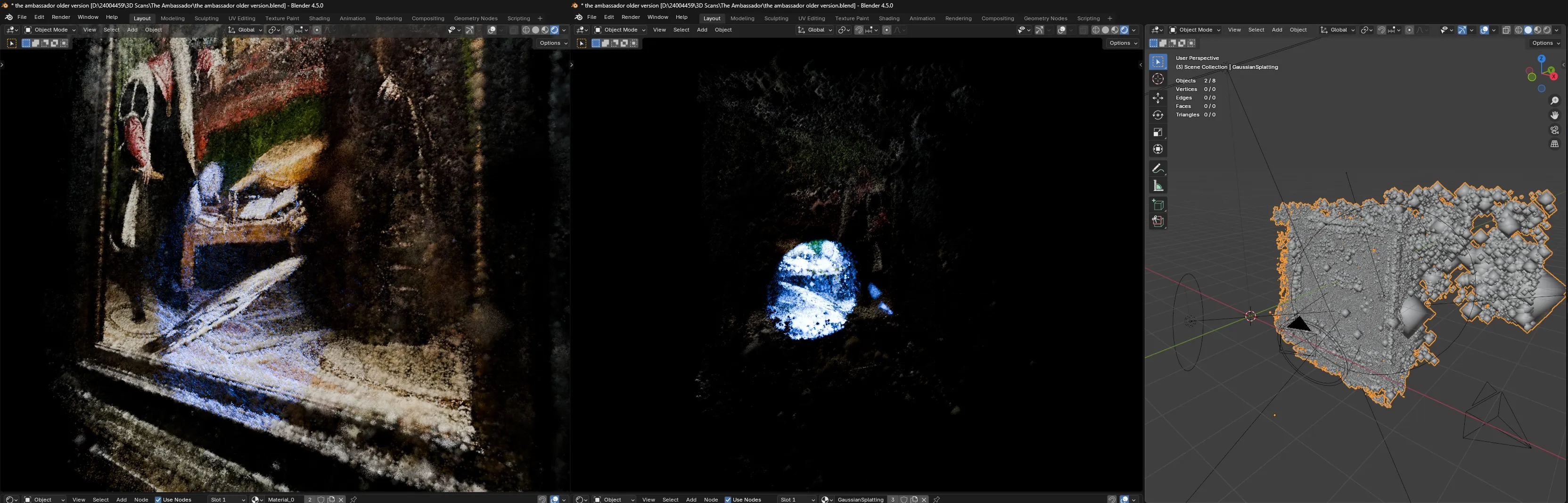 3D scan result exported from Polycam