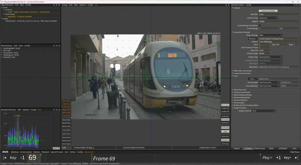 Tracking with 3DEqualizer