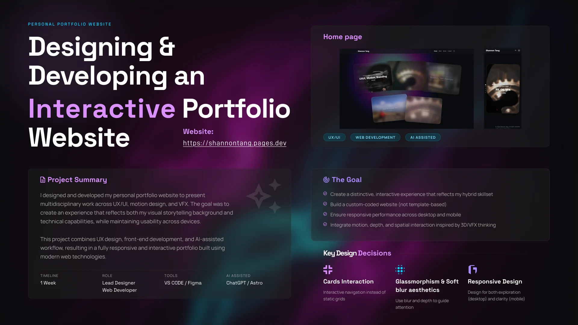 Interactive Portfolio Website Development